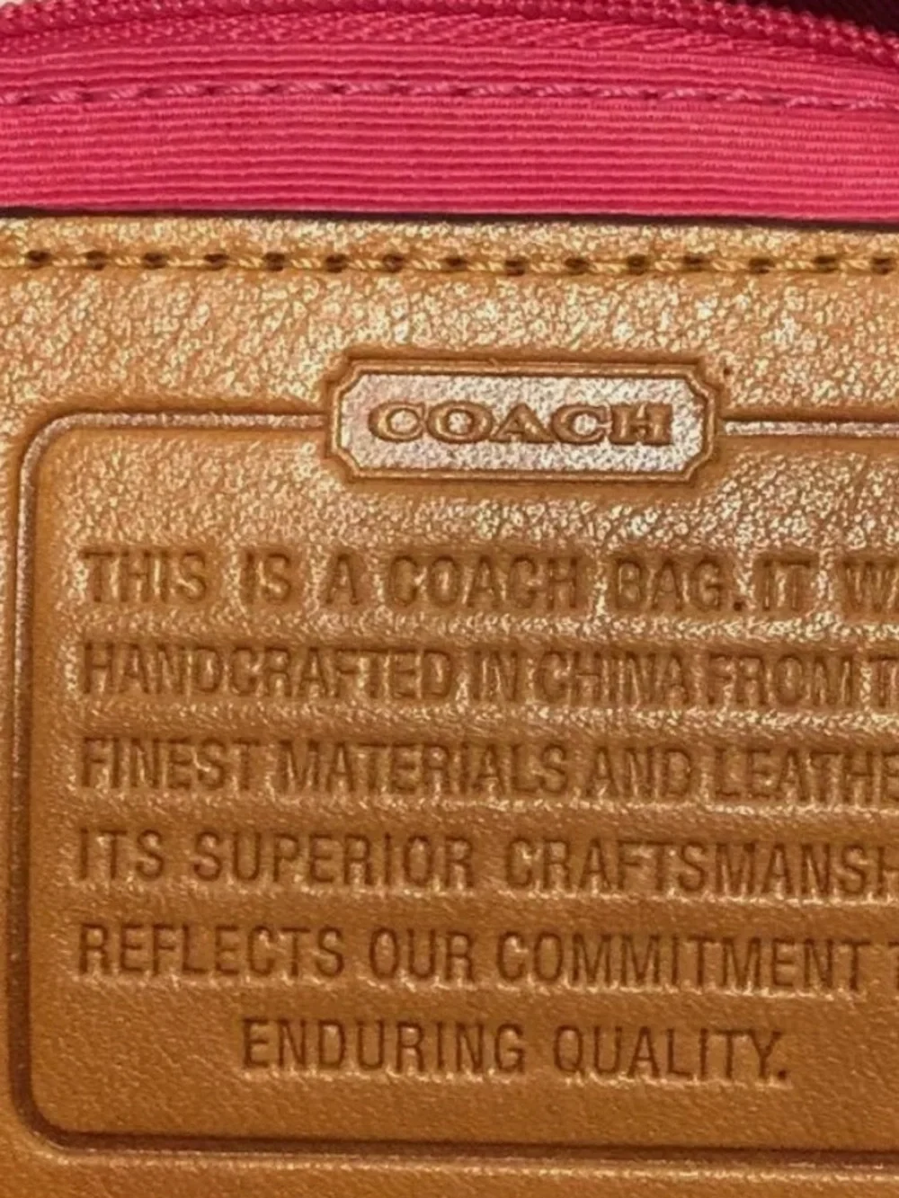 Coach Signature Stripe Tote Bag: Coach tag, coach bag/duster, everything! NWOT - Picture 5 of 6